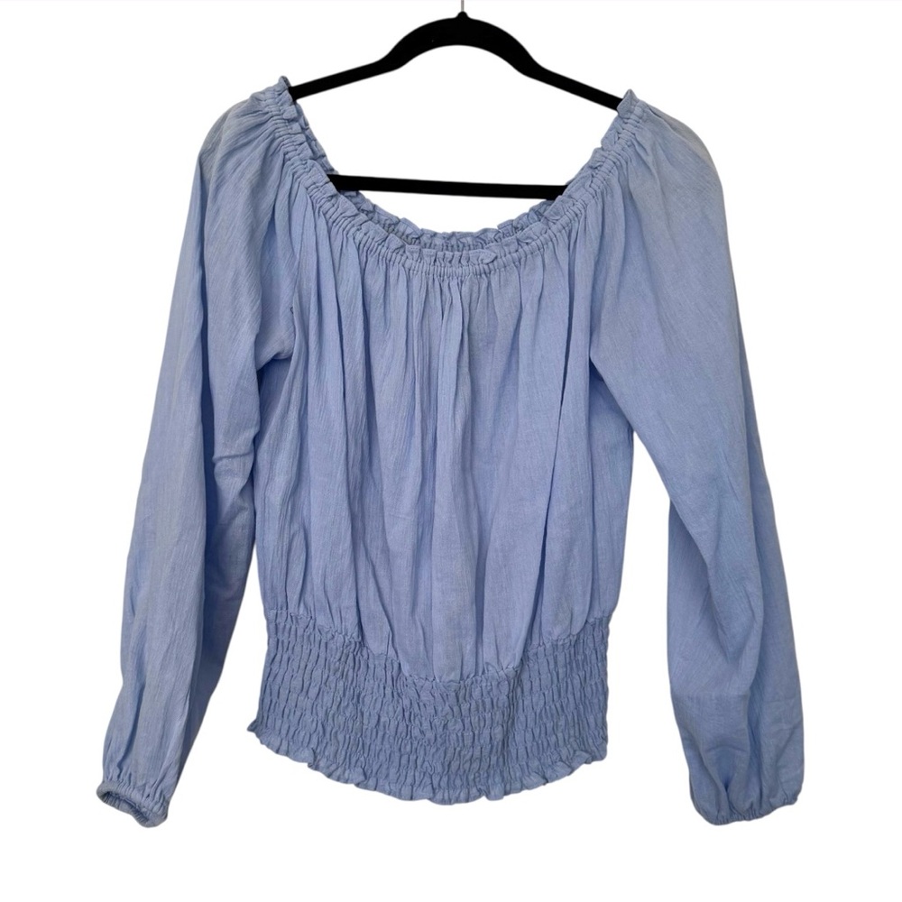 Michael Michael Kors Peasant‎ Blouse Blue